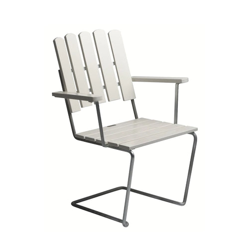 Armchair A2, White Lacquered Oak