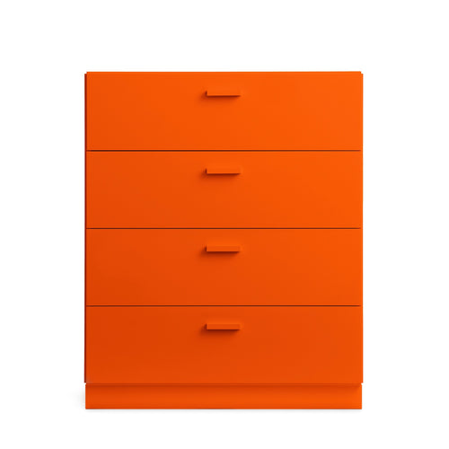 Relief Chest of Drawers with Plinth, Wide | String Furniture
