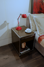 Load image into Gallery viewer, Side Table with Drawer (Brown)